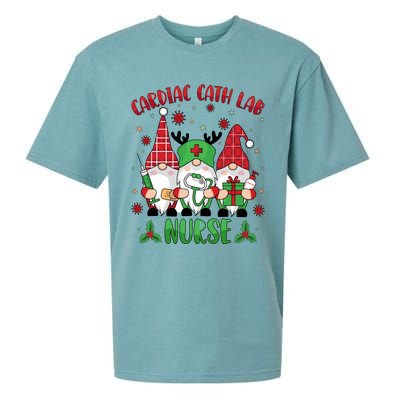 Gnome Cardiac Cath Lab Xmas Holiday Cardiac Nurse Christmas Funny Gift Sueded Cloud Jersey T-Shirt