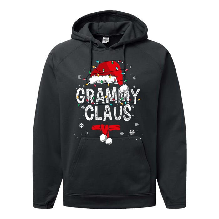 Grammy Claus Christmas Family Matching Pajama Santa Gift Performance Fleece Hoodie