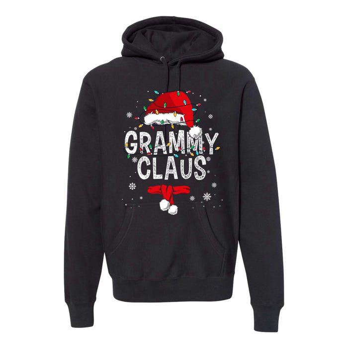 Grammy Claus Christmas Family Matching Pajama Santa Gift Premium Hoodie