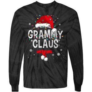 Grammy Claus Christmas Family Matching Pajama Santa Gift Tie-Dye Long Sleeve Shirt