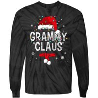 Grammy Claus Christmas Family Matching Pajama Santa Gift Tie-Dye Long Sleeve Shirt