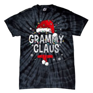 Grammy Claus Christmas Family Matching Pajama Santa Gift Tie-Dye T-Shirt