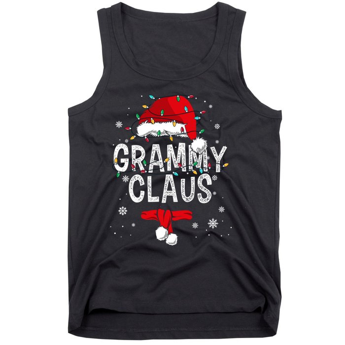 Grammy Claus Christmas Family Matching Pajama Santa Gift Tank Top