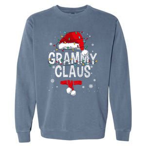 Grammy Claus Christmas Family Matching Pajama Santa Gift Garment-Dyed Sweatshirt