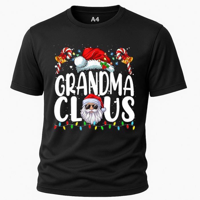 Grandma Claus Christmas Santa Matching Family Xmas Pajamas Cooling Performance Crew T-Shirt