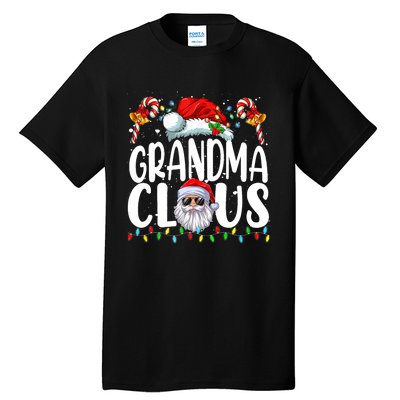 Grandma Claus Christmas Santa Matching Family Xmas Pajamas Tall T-Shirt