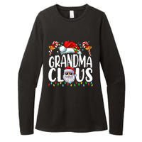 Grandma Claus Christmas Santa Matching Family Xmas Pajamas Womens CVC Long Sleeve Shirt