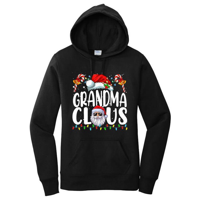 Grandma Claus Christmas Santa Matching Family Xmas Pajamas Women's Pullover Hoodie