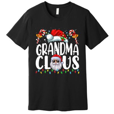 Grandma Claus Christmas Santa Matching Family Xmas Pajamas Premium T-Shirt