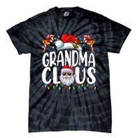 Grandma Claus Christmas Santa Matching Family Xmas Pajamas Tie-Dye T-Shirt