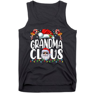 Grandma Claus Christmas Santa Matching Family Xmas Pajamas Tank Top