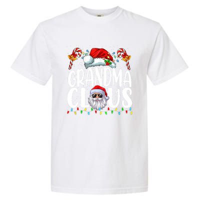 Grandma Claus Christmas Santa Matching Family Xmas Pajamas Garment-Dyed Heavyweight T-Shirt