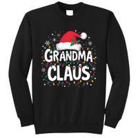 Grandma Claus Christmas Lights Pajama Family Matching Sweatshirt