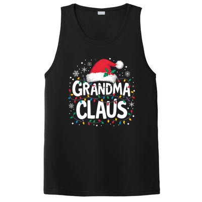 Grandma Claus Christmas Lights Pajama Family Matching PosiCharge Competitor Tank