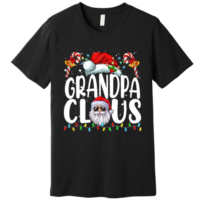 Grandpa Claus Christmas Santa Matching Family Xmas Pajamas Premium T-Shirt