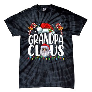 Grandpa Claus Christmas Santa Matching Family Xmas Pajamas Tie-Dye T-Shirt