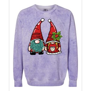 Gnome Christmas Cute Holiday Colorblast Crewneck Sweatshirt