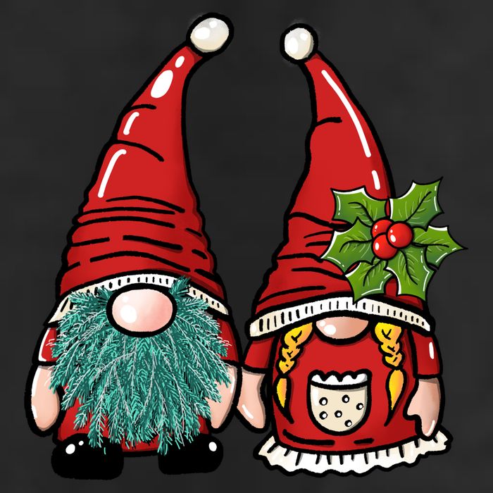 Gnome Christmas Cute Holiday Adult Drive Performance Visor