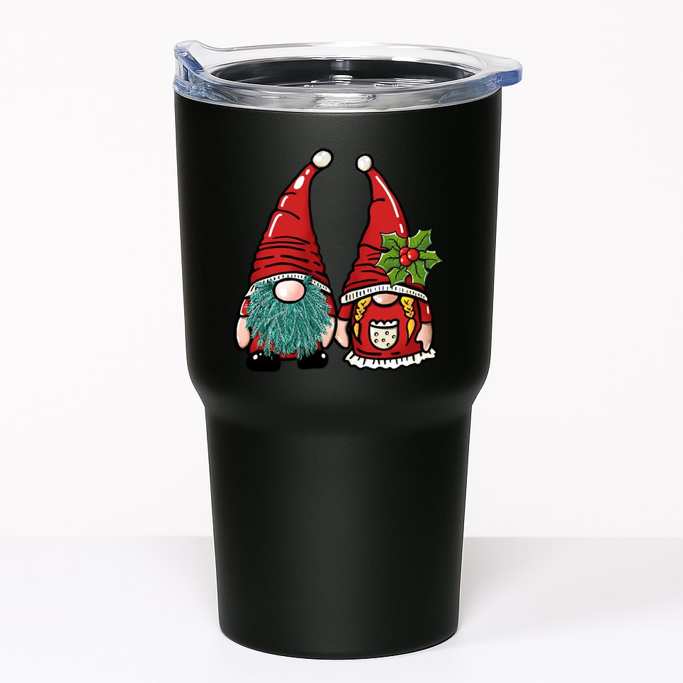 Gnome Christmas Cute Holiday Tumbler