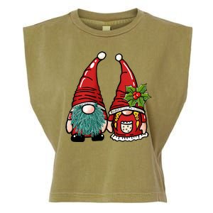 Gnome Christmas Cute Holiday Garment-Dyed Women's Muscle Tee