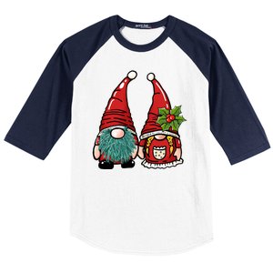 Gnome Christmas Cute Holiday Baseball Sleeve Shirt