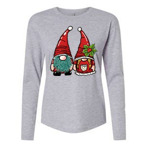 Gnome Christmas Cute Holiday Womens Cotton Relaxed Long Sleeve T-Shirt