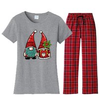 Gnome Christmas Cute Holiday Women's Flannel Pajama Set