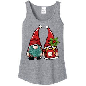 Gnome Christmas Cute Holiday Ladies Essential Tank