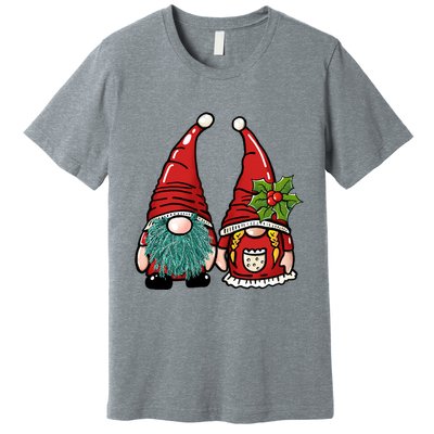 Gnome Christmas Cute Holiday Premium T-Shirt