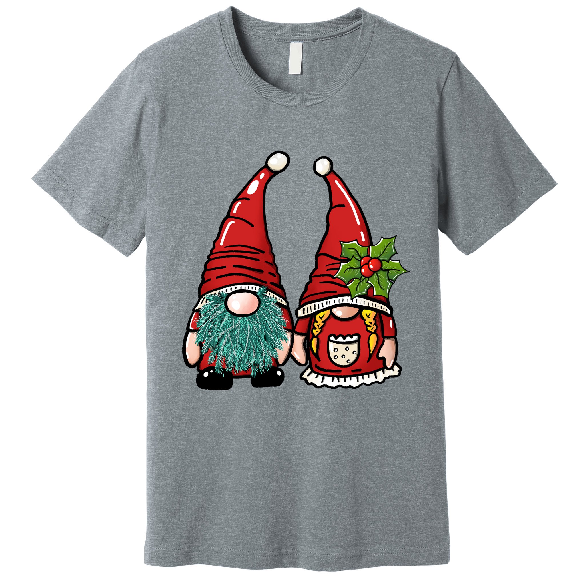 Gnome Christmas Cute Holiday Premium T-Shirt