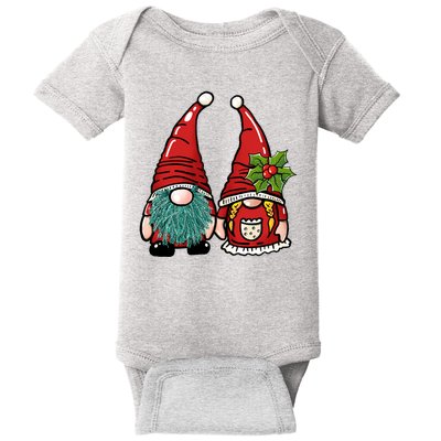 Gnome Christmas Cute Holiday Baby Bodysuit