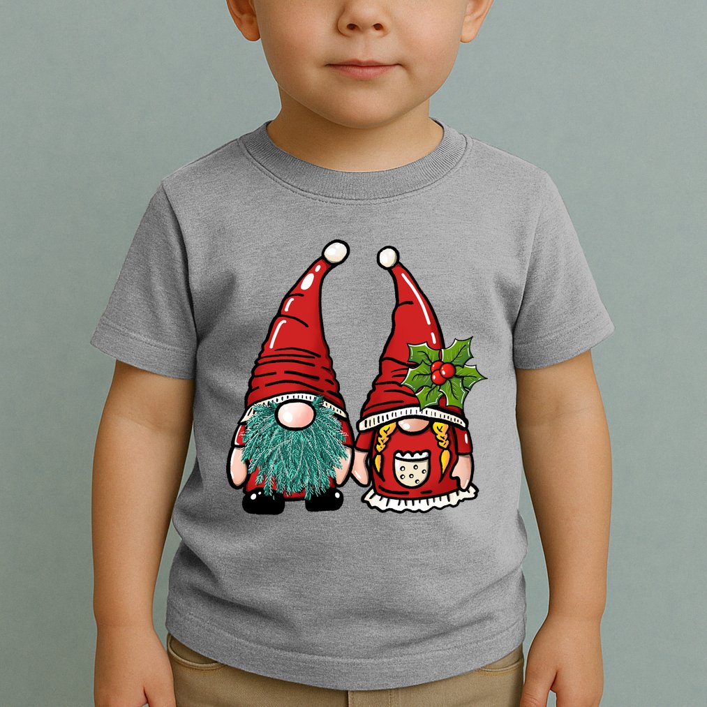 Gnome Christmas Cute Holiday Toddler T-Shirt