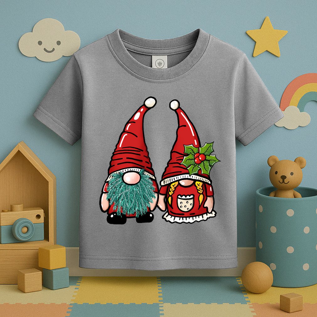 Gnome Christmas Cute Holiday Toddler T-Shirt