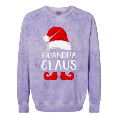 Grandpa Claus Christmas Papa Santa, Cute Christmas, Funny Christmas, Papa Claus Colorblast Crewneck Sweatshirt