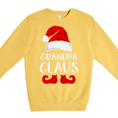 Grandpa Claus Christmas Papa Santa, Cute Christmas, Funny Christmas, Papa Claus Premium Crewneck Sweatshirt