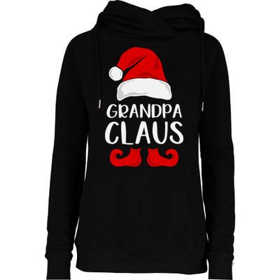 Grandpa Claus Christmas Papa Santa, Cute Christmas, Funny Christmas, Papa Claus Womens Funnel Neck Pullover Hood