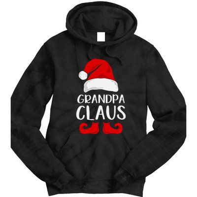 Grandpa Claus Christmas Papa Santa, Cute Christmas, Funny Christmas, Papa Claus Tie Dye Hoodie