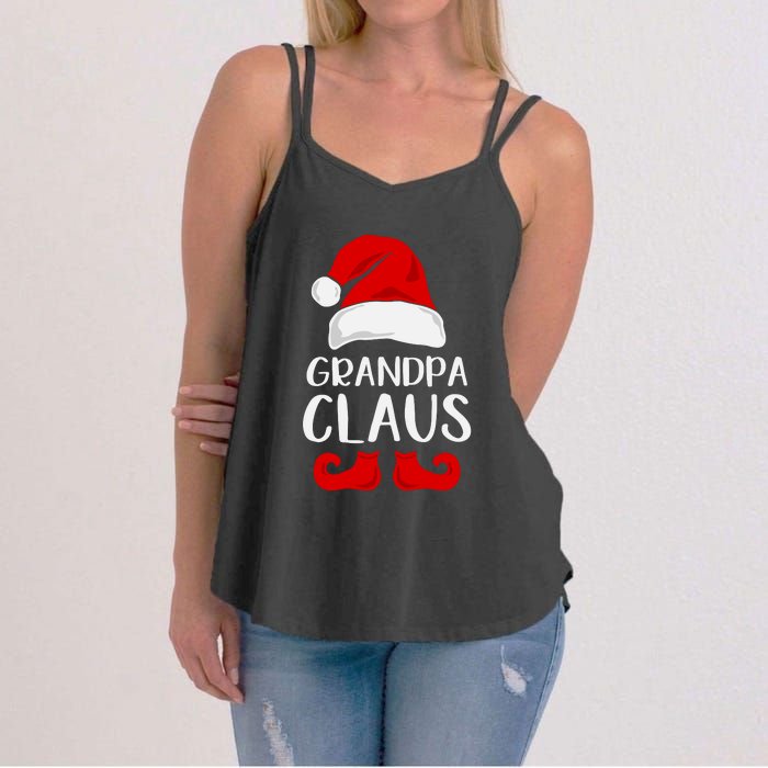 Grandpa Claus Christmas Papa Santa, Cute Christmas, Funny Christmas, Papa Claus Women's Strappy Tank