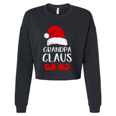 Grandpa Claus Christmas Papa Santa, Cute Christmas, Funny Christmas, Papa Claus Cropped Pullover Crew