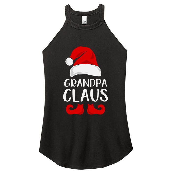 Grandpa Claus Christmas Papa Santa, Cute Christmas, Funny Christmas, Papa Claus Women's Perfect Tri Rocker Tank