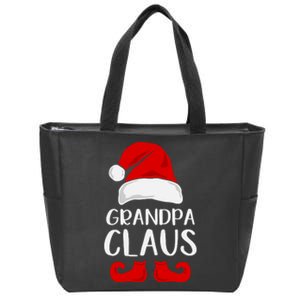 Grandpa Claus Christmas Papa Santa, Cute Christmas, Funny Christmas, Papa Claus Zip Tote Bag