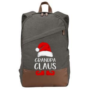 Grandpa Claus Christmas Papa Santa, Cute Christmas, Funny Christmas, Papa Claus Cotton Canvas Backpack