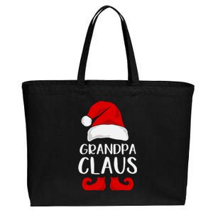 Grandpa Claus Christmas Papa Santa, Cute Christmas, Funny Christmas, Papa Claus Cotton Canvas Jumbo Tote