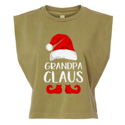 Grandpa Claus Christmas Papa Santa, Cute Christmas, Funny Christmas, Papa Claus Garment-Dyed Women's Muscle Tee