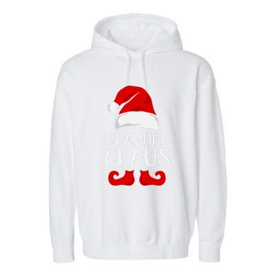 Grandpa Claus Christmas Papa Santa, Cute Christmas, Funny Christmas, Papa Claus Garment-Dyed Fleece Hoodie