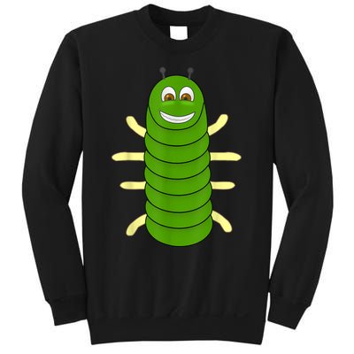 Green Caterpillar Character Cute Animal Halloween Costume Sweatshirt