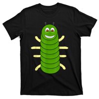 Green Caterpillar Character Cute Animal Halloween Costume T-Shirt