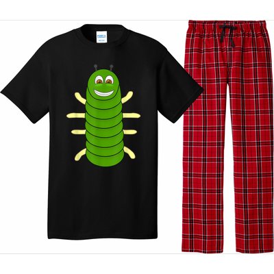 Green Caterpillar Character Cute Animal Halloween Costume Pajama Set