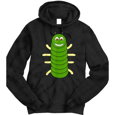 Green Caterpillar Character Cute Animal Halloween Costume Tie Dye Hoodie