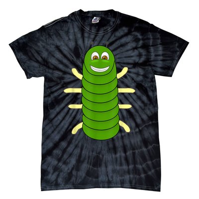 Green Caterpillar Character Cute Animal Halloween Costume Tie-Dye T-Shirt